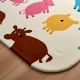Handtufted Colorful Farm Friends Wool Rug