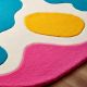 Handtufted Color Splash Amoeba Wool Rug