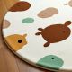 Handtufted Playful Critter Round Wool Rug