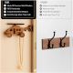 Natural Wooden Helicopter Design Adhesive Wall Hook