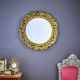 Gilded Scroll Oval Mirror