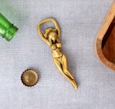Solid Brass Lady Bottle Opener