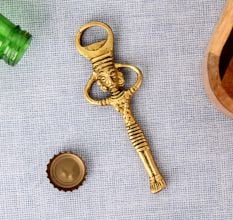 Brass Tribal Lady Bottle Opener