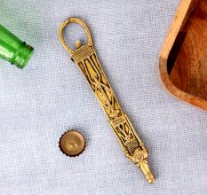 Brass Bottle Openers With Mayan Civilization Bull Face Engraved Figures