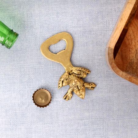 Brass Frog Bottle Opener Soft Drinks Bottle Opener