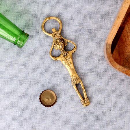 Tribal Lady Brass Bottle Opener