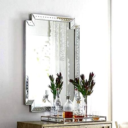 Refined Column Frame Mirror