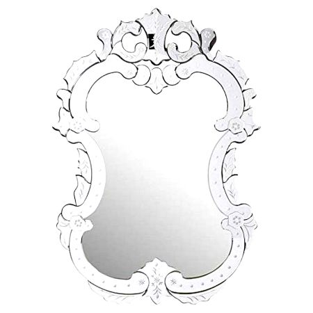Elegant Floral Pedestal Mirror