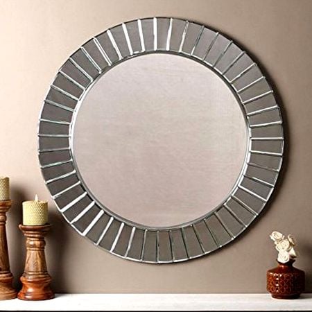 Beveled Circle Reflection Mirror