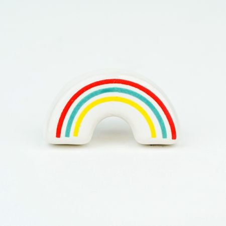 Multicolor Handmade Ceramic Rainbow Shape Drawer Knob