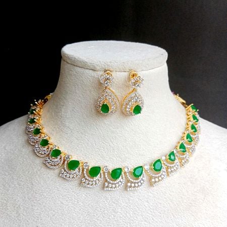 Handmade Partywear Artificial Jewellery Necklace Set