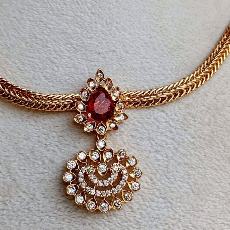 Handcrafted Crystal Mosaic Necklace Jewellery Set