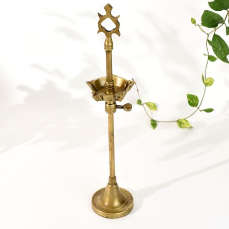 Classic South Indian Brass Lamp for Rituals