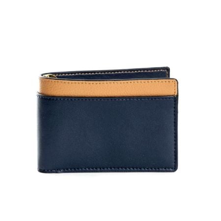 Refined Vegan Leather Mens Wallet With Border