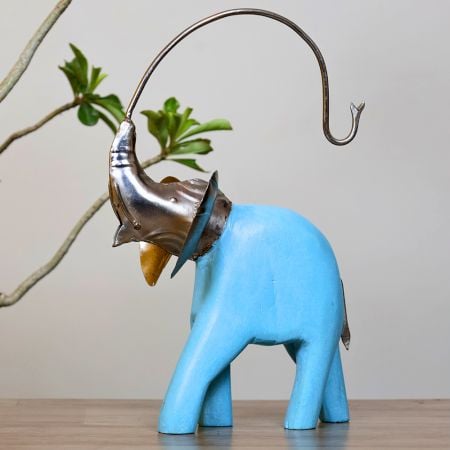 Elegant Elephant Figurine Handcrafted Artistic Home Decor