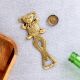 Brass Teddy Bear Bottle Opener