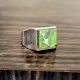 925 Silver Green Turquoise Ring Healing Gemstone Gift for Men