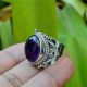 Dainty Amethyst 925 Sterling Silver Ring Handmade Boho Jewelry Dainty