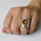 Citrine Gemstone Designer 925 Sterling Silver Ring Handmade Boho Jewelry
