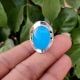 Feroza Turquoise 925 Sterling Silver Ring Handmade Boho Jewelry