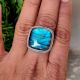 Boho Labradorite Silver Ring 925 Sterling Silver Handmade Gemstone Jewelry