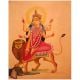 Goddess Durga Kalighat Paper Painting for Home Decoration
