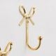 Elegant Bow Design Brass Wall Hook-Pack of 3