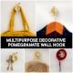 Handmade Golden Pomegranate Design Iron Wall Hook