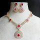 Handcrafted Luxe Rose Necklace Jewellery Set