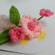 Pink Crochet Bouquet With Lush Petaled Flower