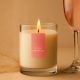 Pink Champagne Bouquet Elegant Scented Soy Wax Candle
