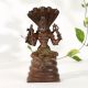 Antique Copper Goddess Mariamman Figurine for Sacred Spaces
