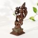 Vintage Copper Goddess Durga Slaying Demon Figurine
