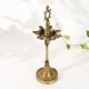 Vintage Brass South Indian Ritual Lamp Stand for Decor