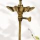 Vintage Brass South Indian Ritual Lamp Stand for Decor