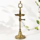 Handcrafted South Indian Vintage Brass Lamp Stand for Rituals