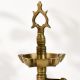 Vintage Brass Adjustable South Indian Oil Lamp Stand