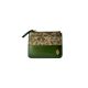 Compact Green Camouflage Vegan Leather Cardholder