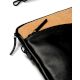 Black Crossbody Vegan Leather Laptop Sleeve