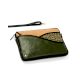 Sophisticated Green Vegan Leather Laptop Sleeve