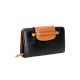 Sleek Black Vegan Leather Women Wallet