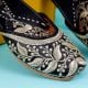 Handcrafted Embroidered Black Beige Jutti for Festive