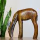 Natural Wood Deer Sculpture Rustic Home Decor
