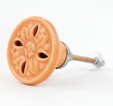 Mustard Ceramic Flower Knobs Online