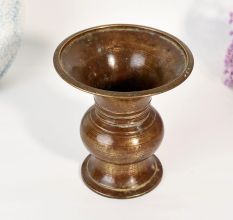 Handmade Brass Holy Pot Vintage South Indian Decor Accent