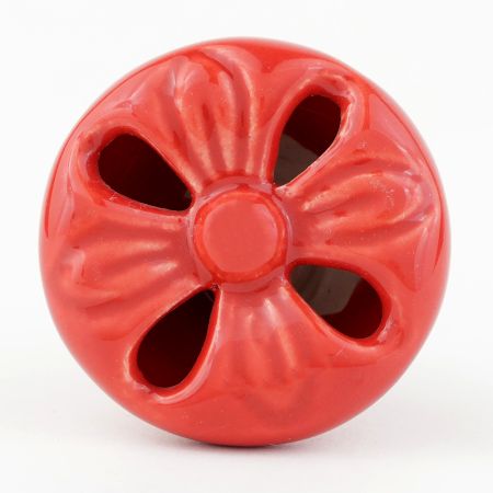 Red Flower Ceramic Dresser Knobs Online