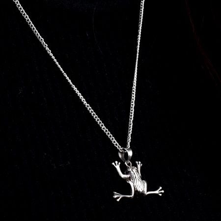 Jumping Tree FrogÂ 92.5 Sterling Silver Pendant