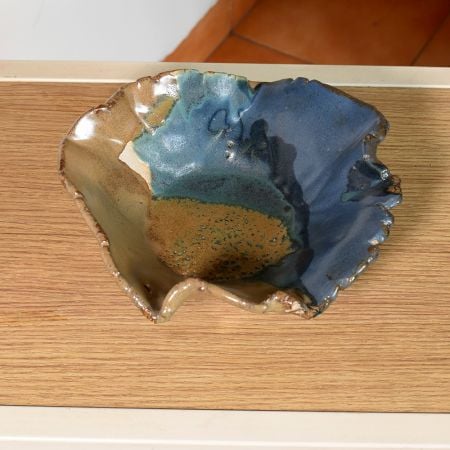 Handcrafted Ceramic Blue Bowl by Artist Meena Vohra