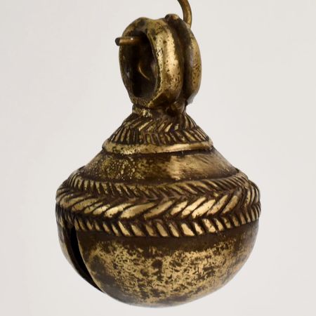 Antique Northern India Bell Metal Cow Bell for Collection