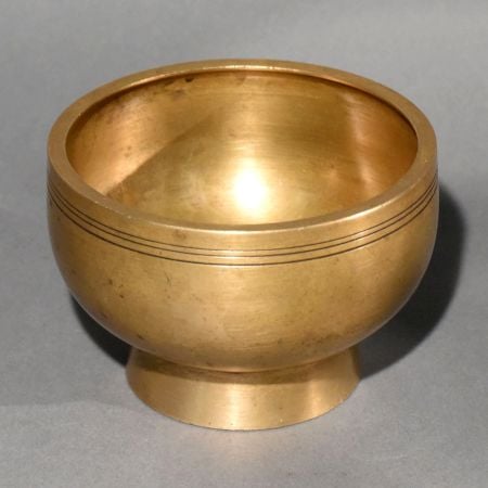 Traditional Himachal Handmade Brass Puja Kumkum Bowl